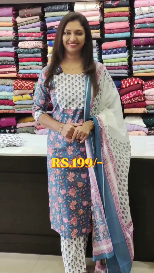 Printed Cotton Designer Kurta For Women - Image 2