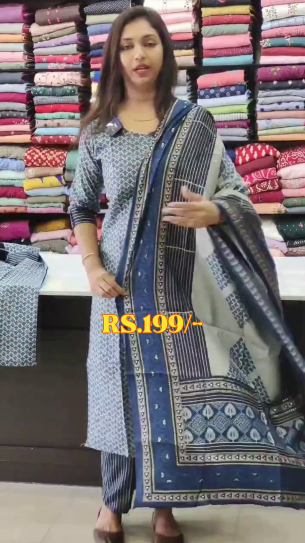Printed Cotton Designer Kurta For Women - Image 6