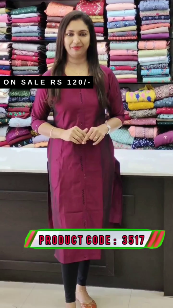 Women Jacquard Kurti Pant Set - Image 2