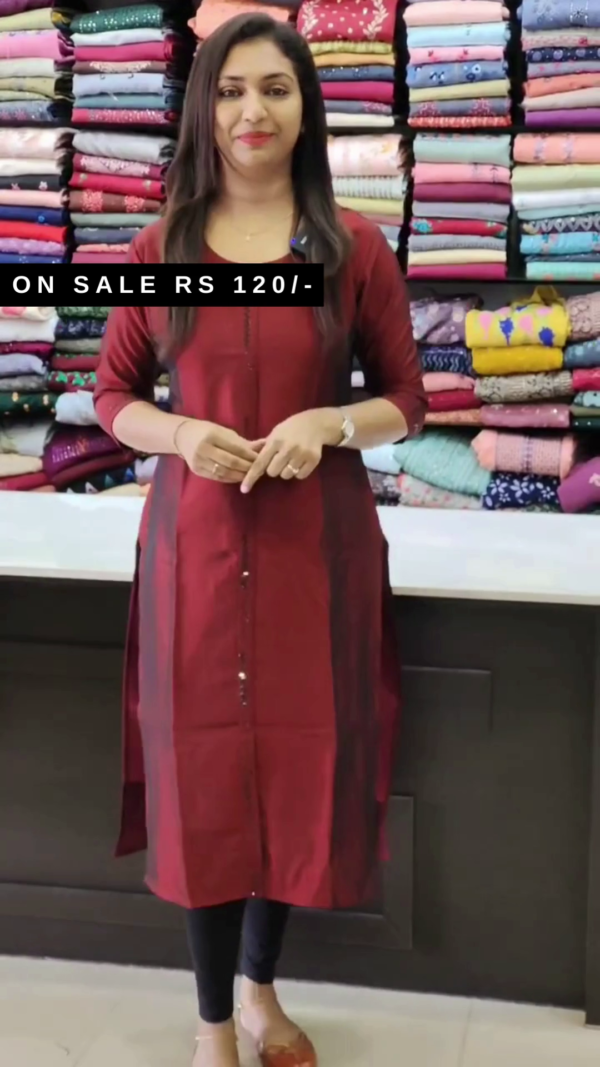 Women Jacquard Kurti Pant Set - Image 4