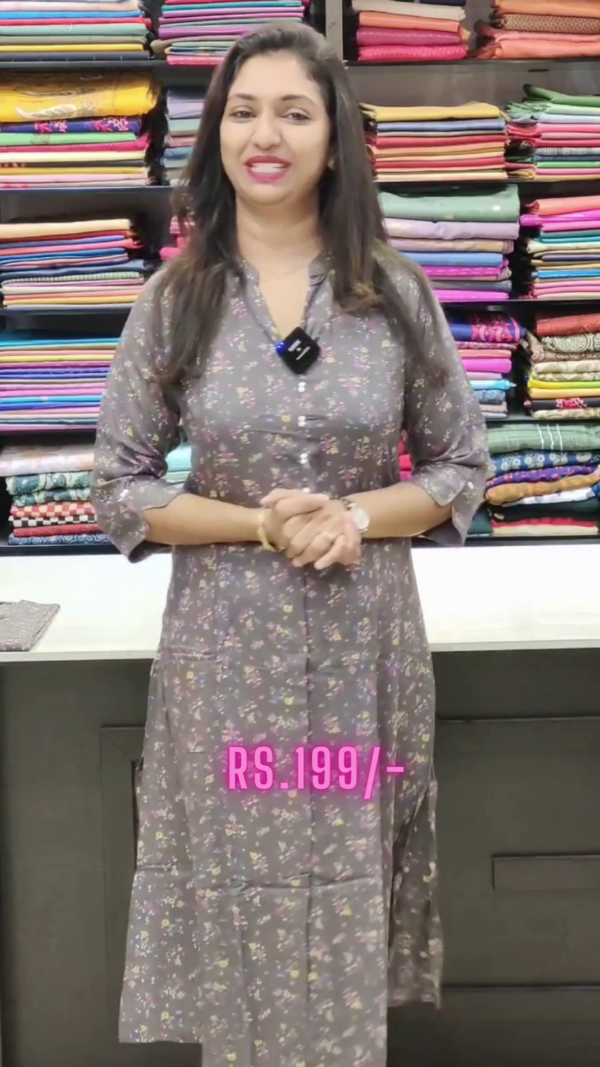 Launching Beautiful American Crepe Kurti - Image 4