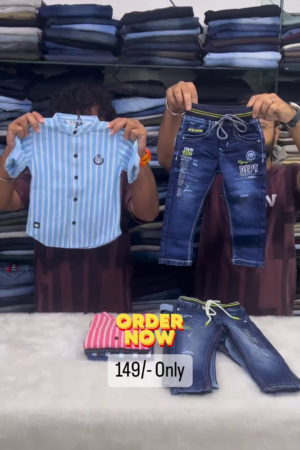 Sky Blue Shirt And Pent For Kids On Sale