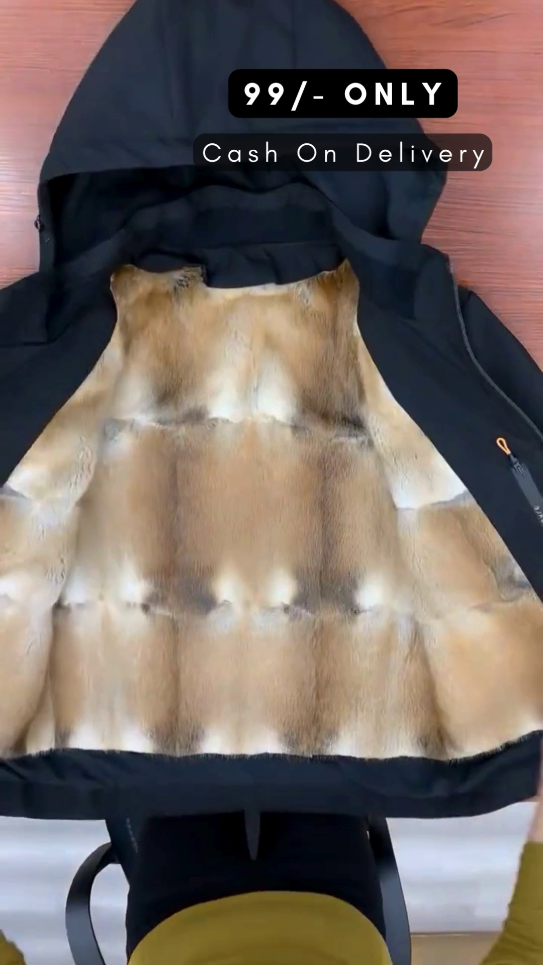 Solid Hooded Sports Sweatshirt - Image 3