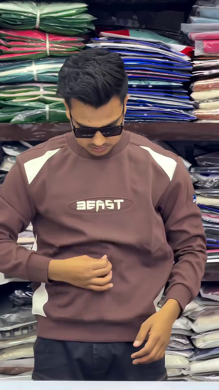 The Lifestyle Co. Men Striped Relaxed Fit Sweatshirt - Image 10