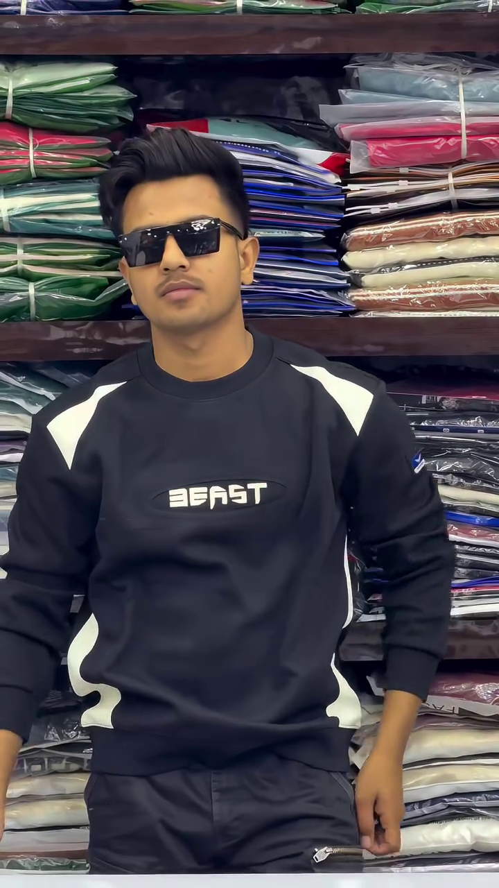 The Lifestyle Co. Men Striped Relaxed Fit Sweatshirt - Image 3
