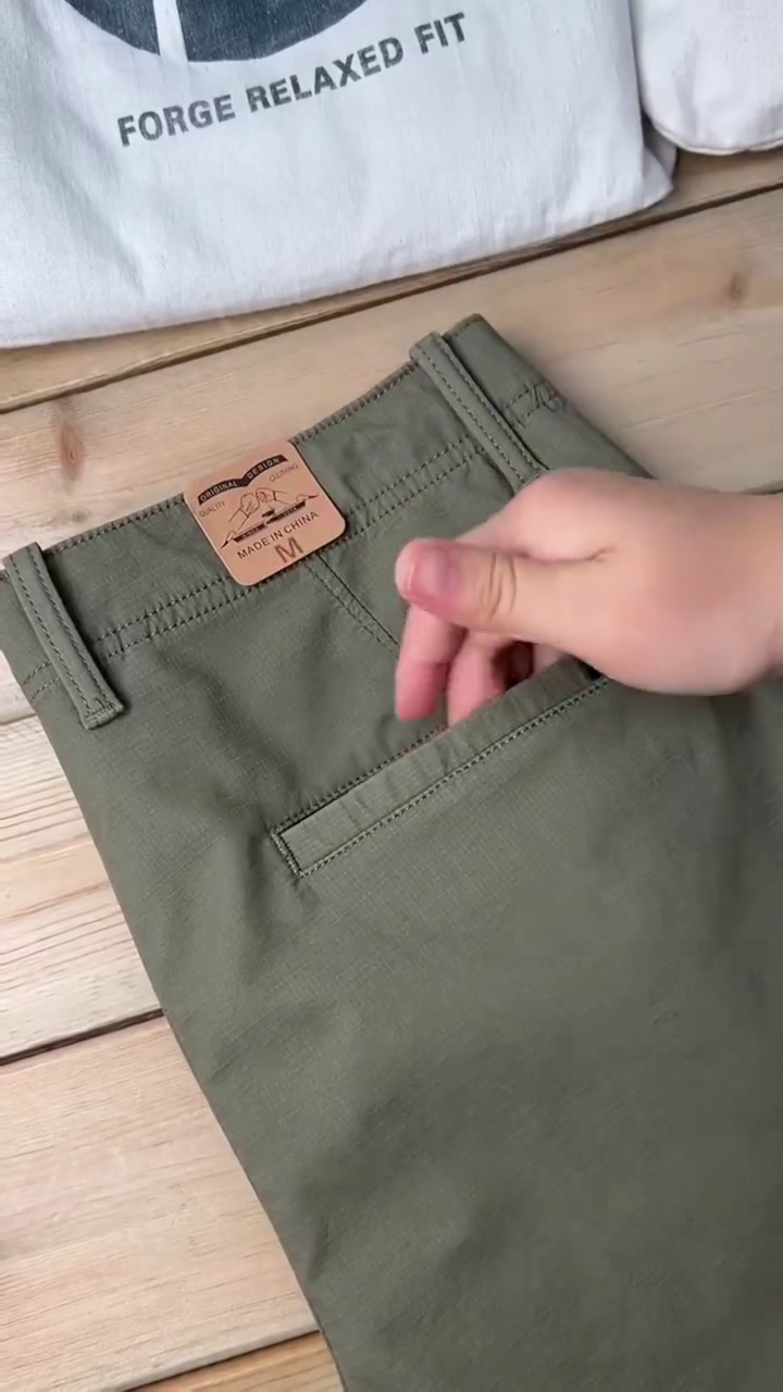 en's Light Grey Solid Trousers Light Business Style Slightly Stretch Straight Leg Pants for Outdoor Casual Daily - Image 7