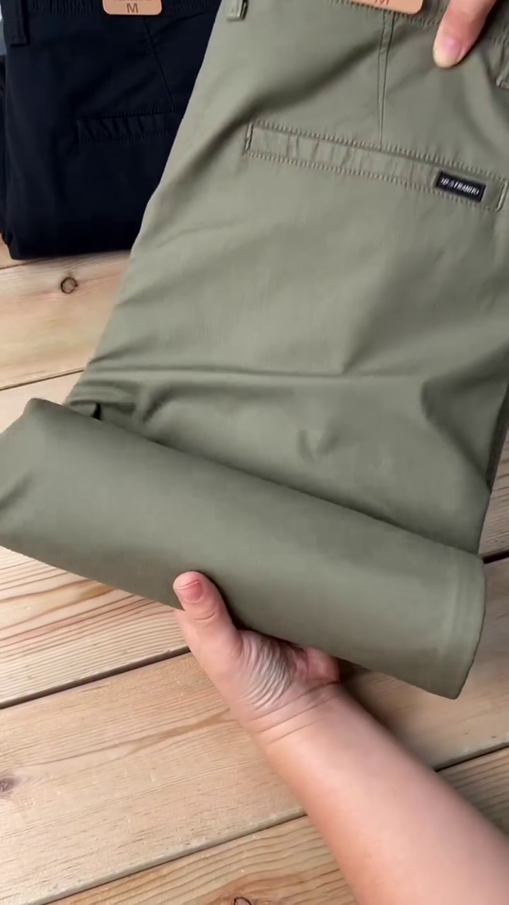 Men Regular Fit Stretchable Cotton Solid Olive Chinos Trouser