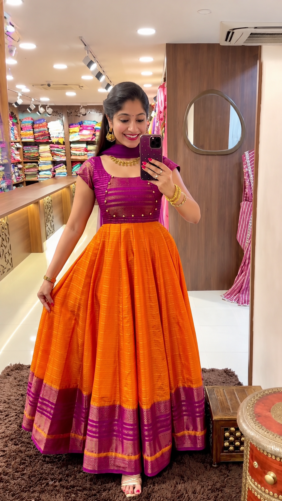 Women’s Silk-Style Lehenga Choli