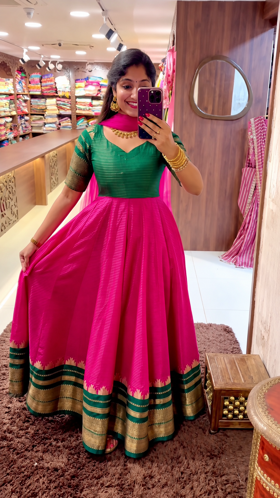 Women's Silk-Style Lehenga Choli - Image 3