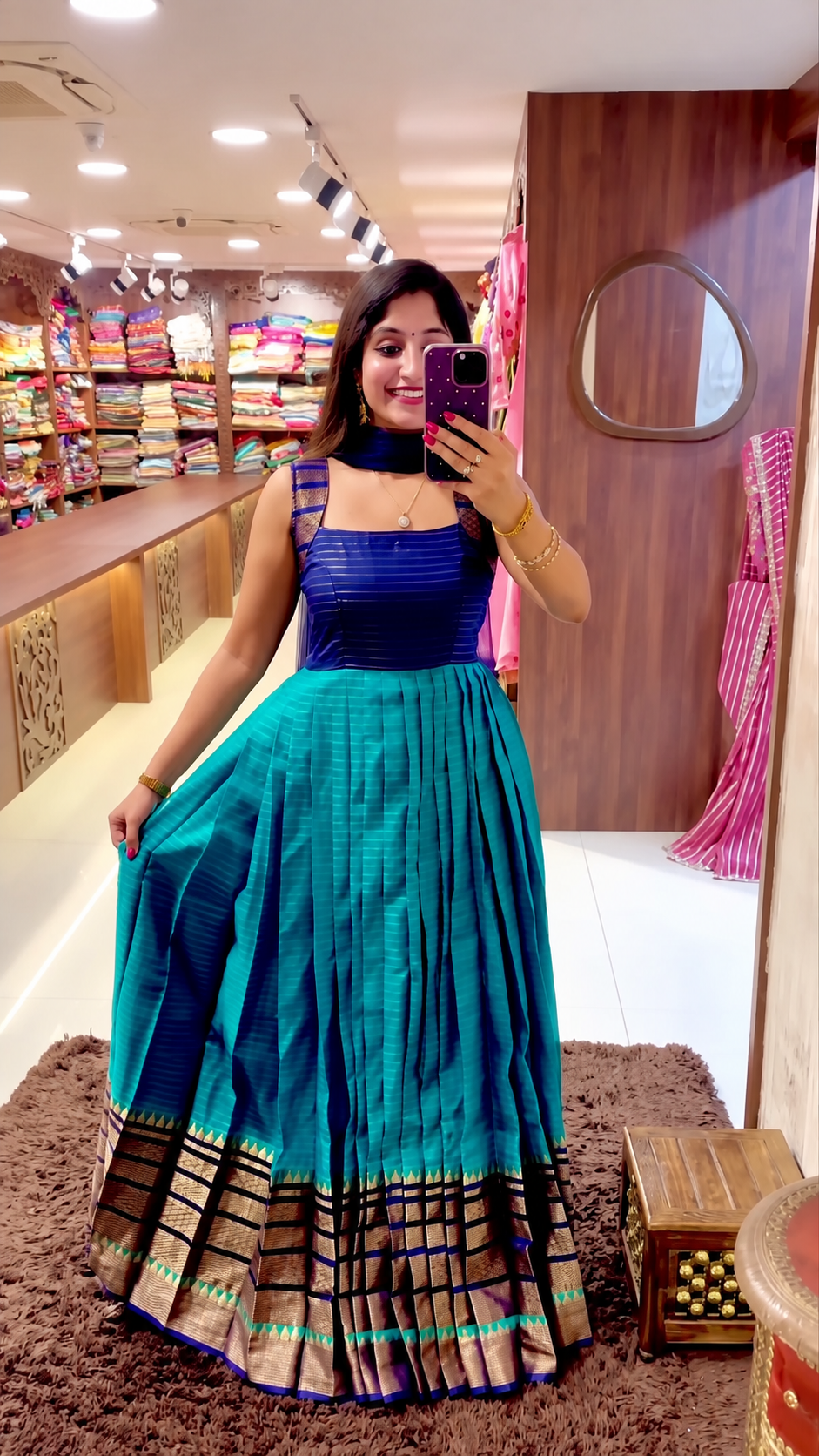 Women's Silk-Style Lehenga Choli - Image 6