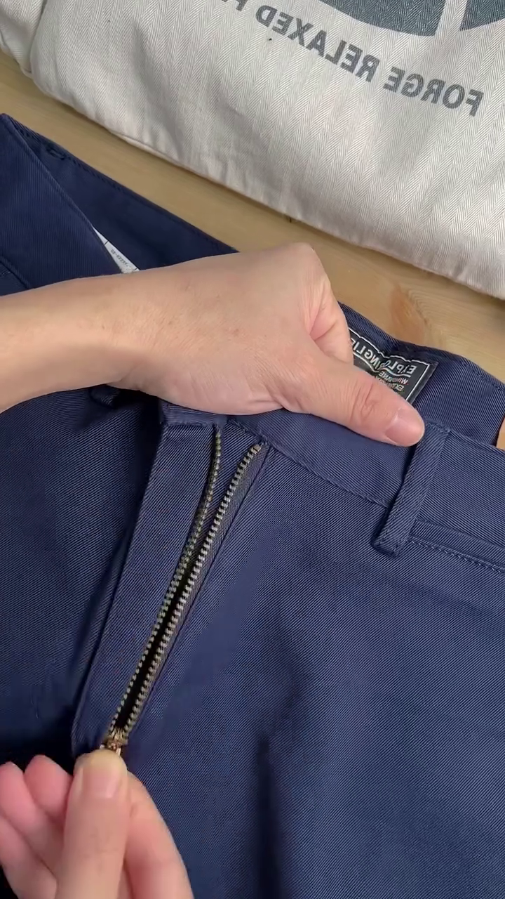 en Blue Regular Fit Trousers - Image 5