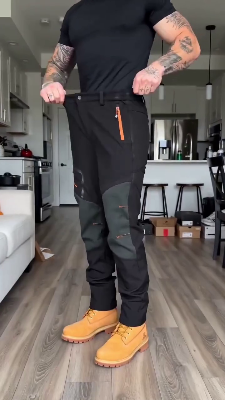 Men 2 in1 Utility Convertible Multiple Pockets Cargo Pants - Image 8