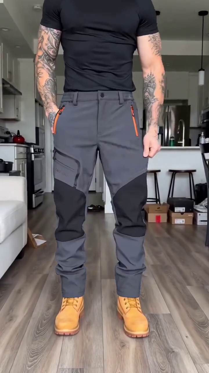 Men 2 in1 Utility Convertible Multiple Pockets Cargo Pants - Image 6